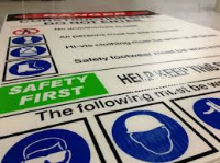 Coreflute Safety First Sign - Copy Direct